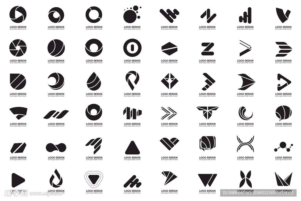 多样几何形状图标集