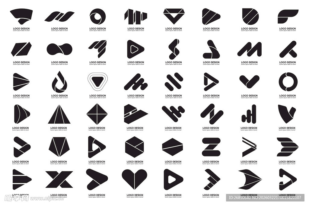 多样几何图形矢量素材集