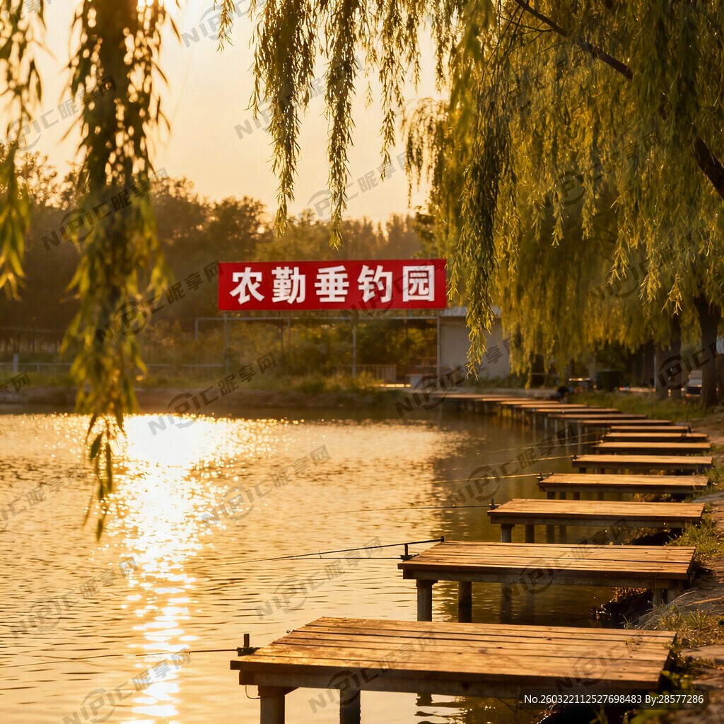 农勤垂钓园背景