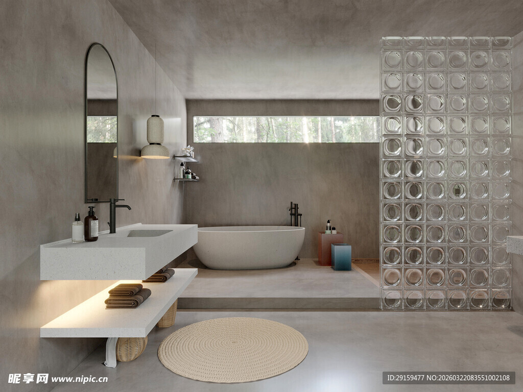 现代简约风浴室空间展示