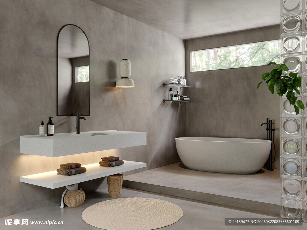 现代简约风浴室设计