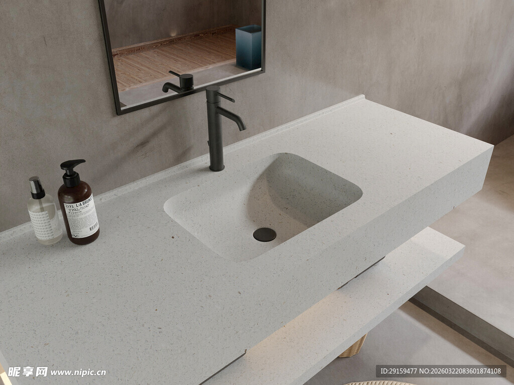 现代简约风格洗手台设计