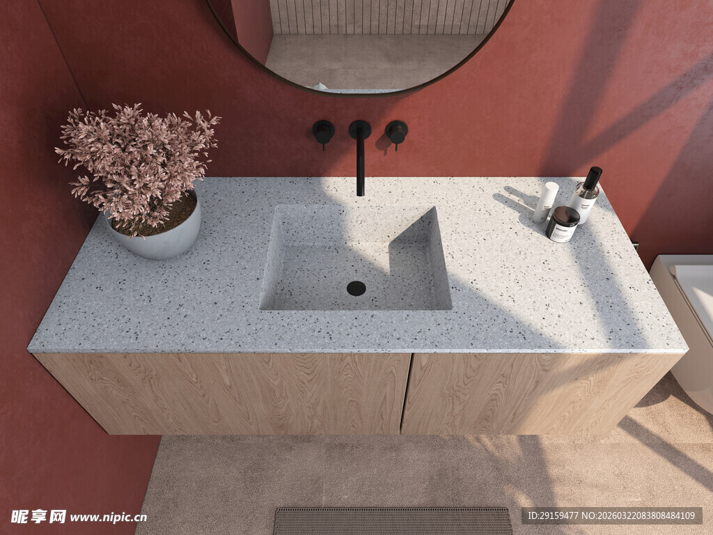 现代简约风格洗手台设计