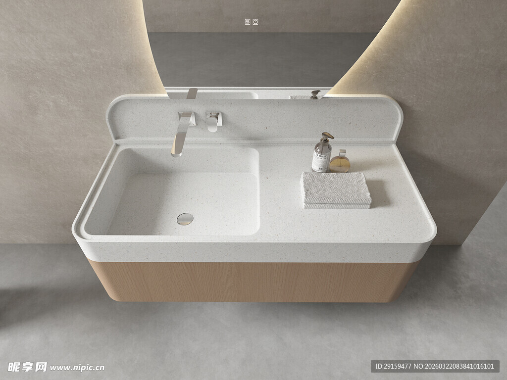 现代简约风格浴室洗手台