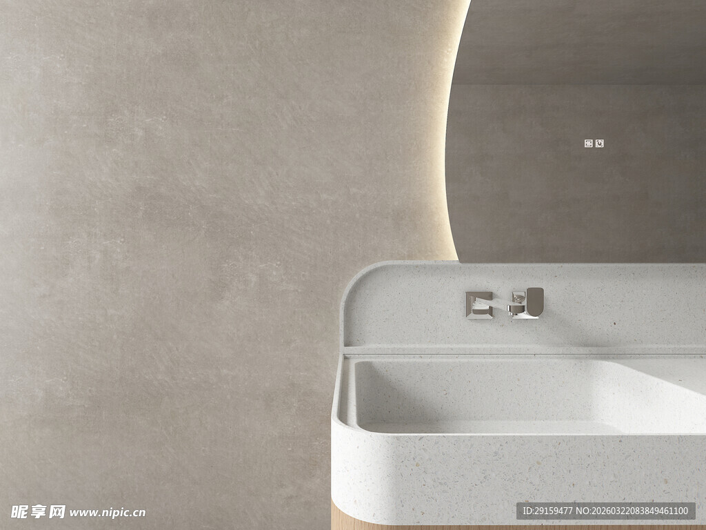 现代简约洗手台设计特写