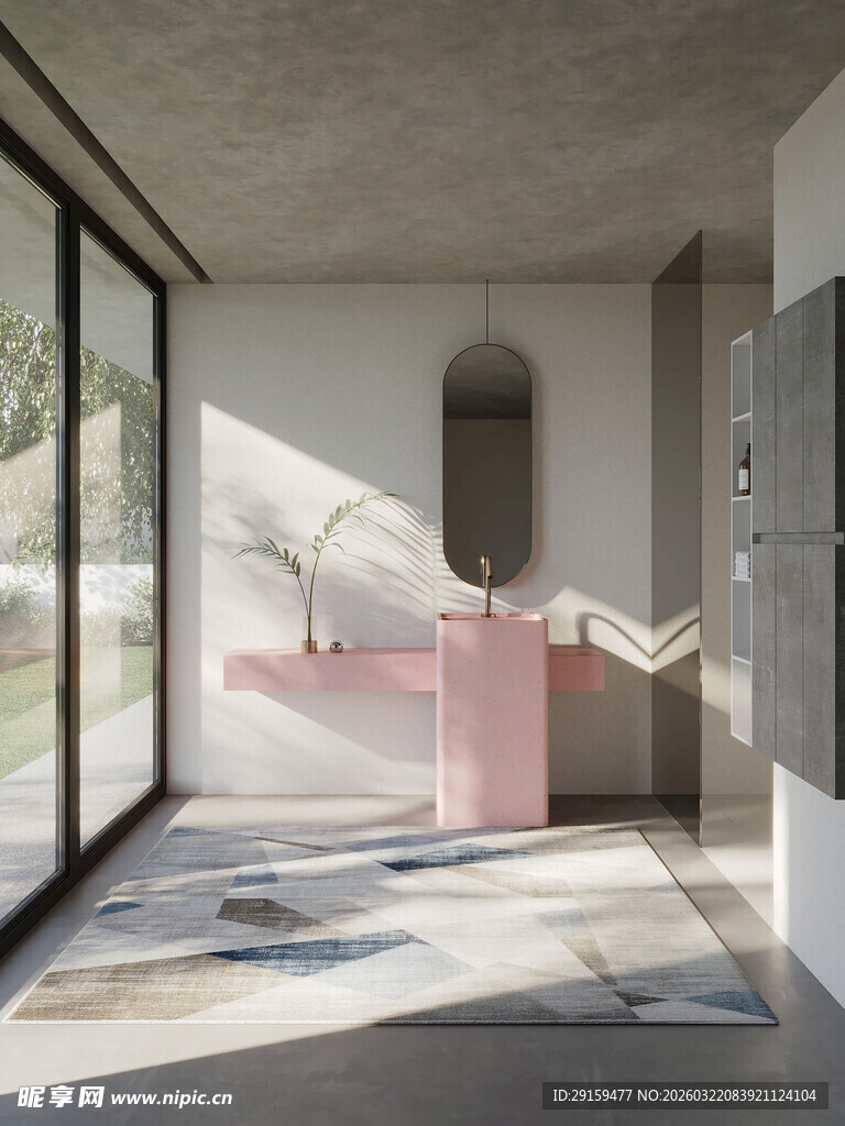 简约风室内空间与光影效果