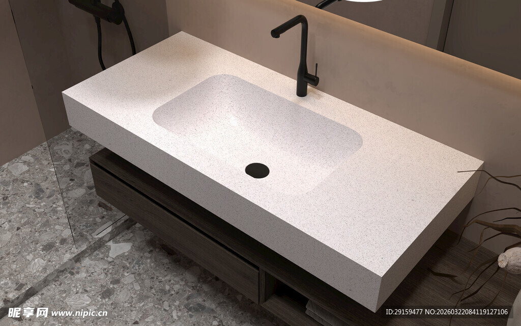 现代简约风格洗手台