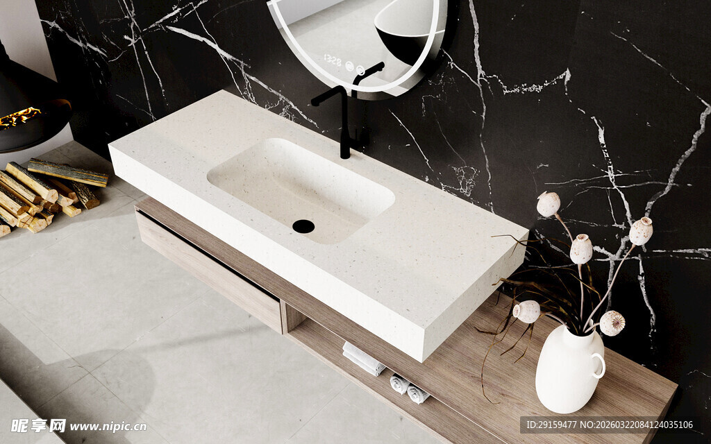 现代简约风格洗手台设计