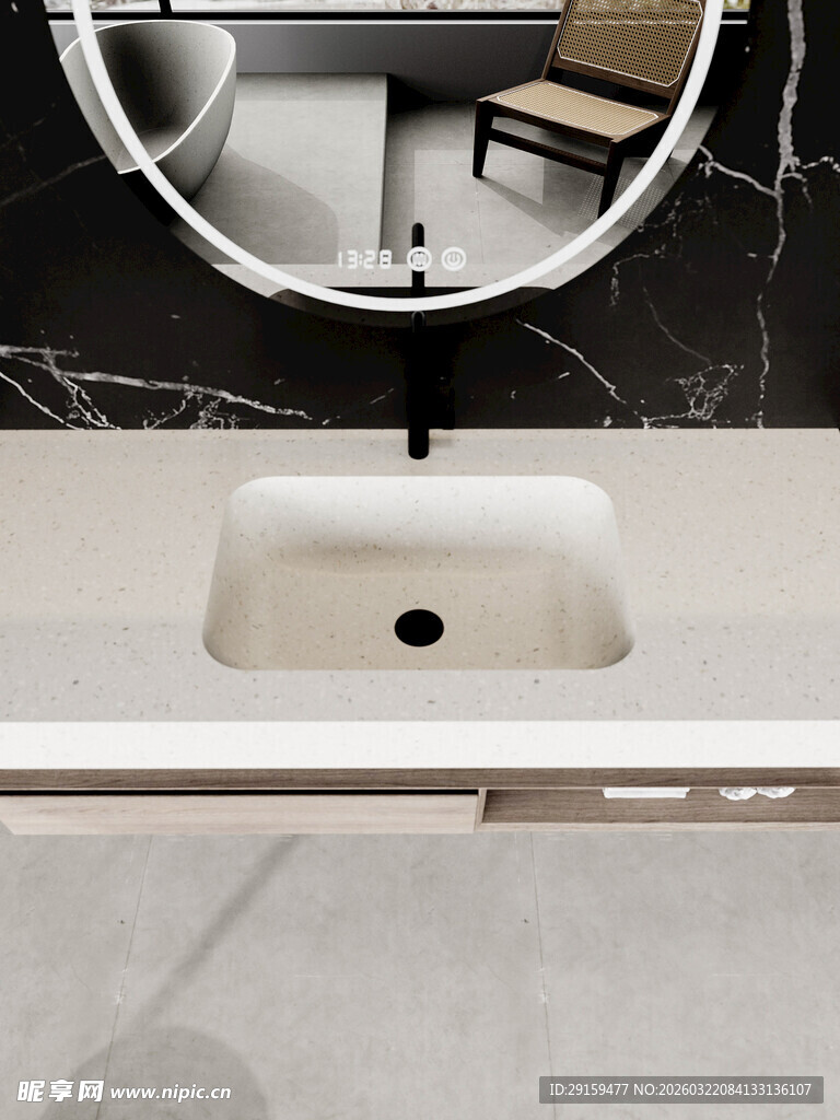 现代简约风格洗手台设计