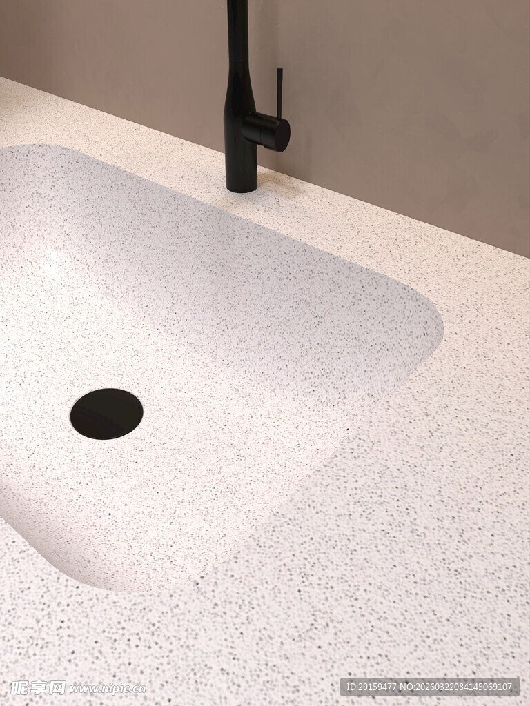 现代简约风格白色洗手盆