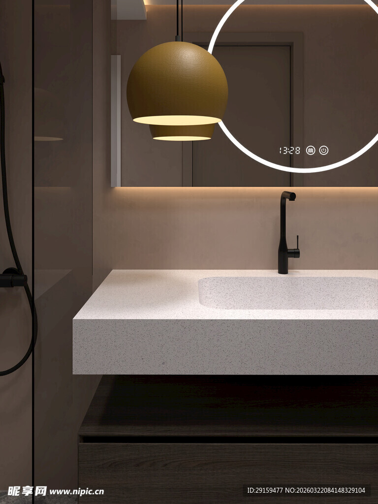 现代简约风格洗手台设计