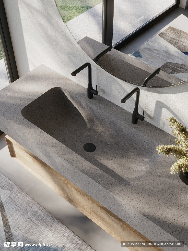 现代简约风格洗手台设计