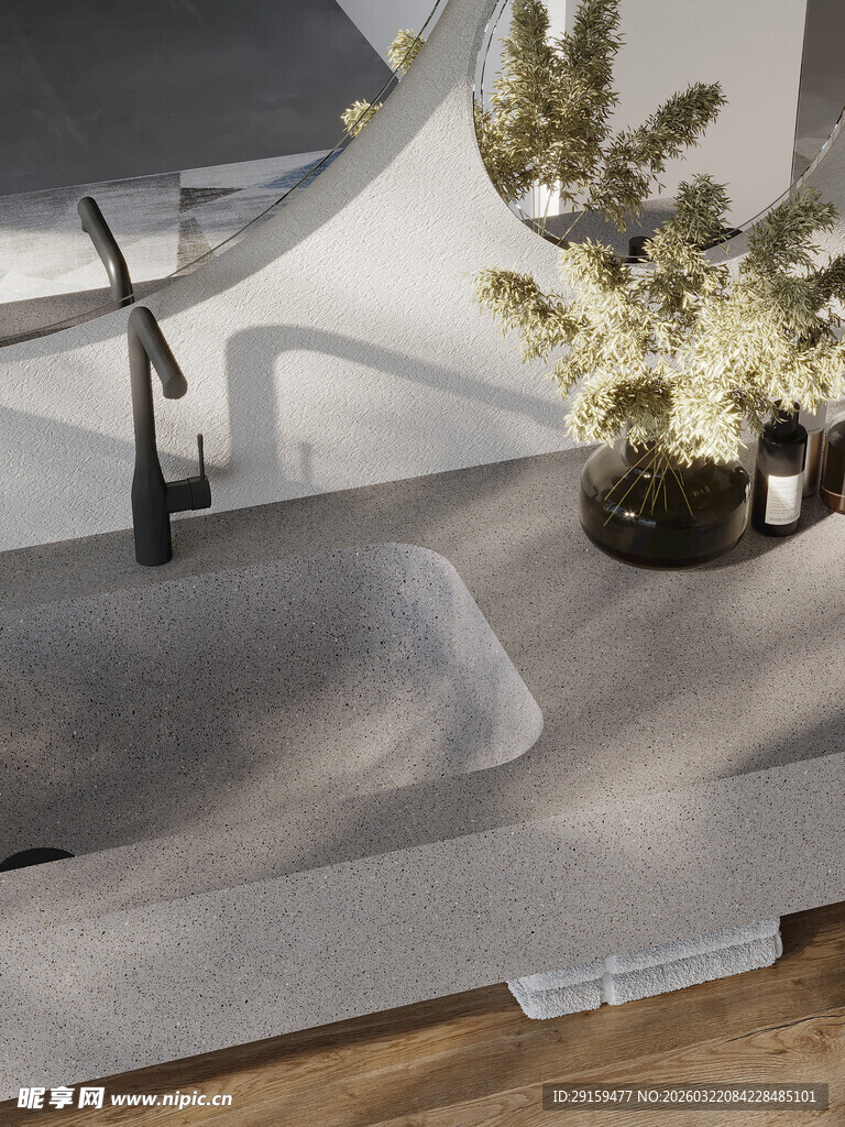 现代简约风厨房洗手台一角