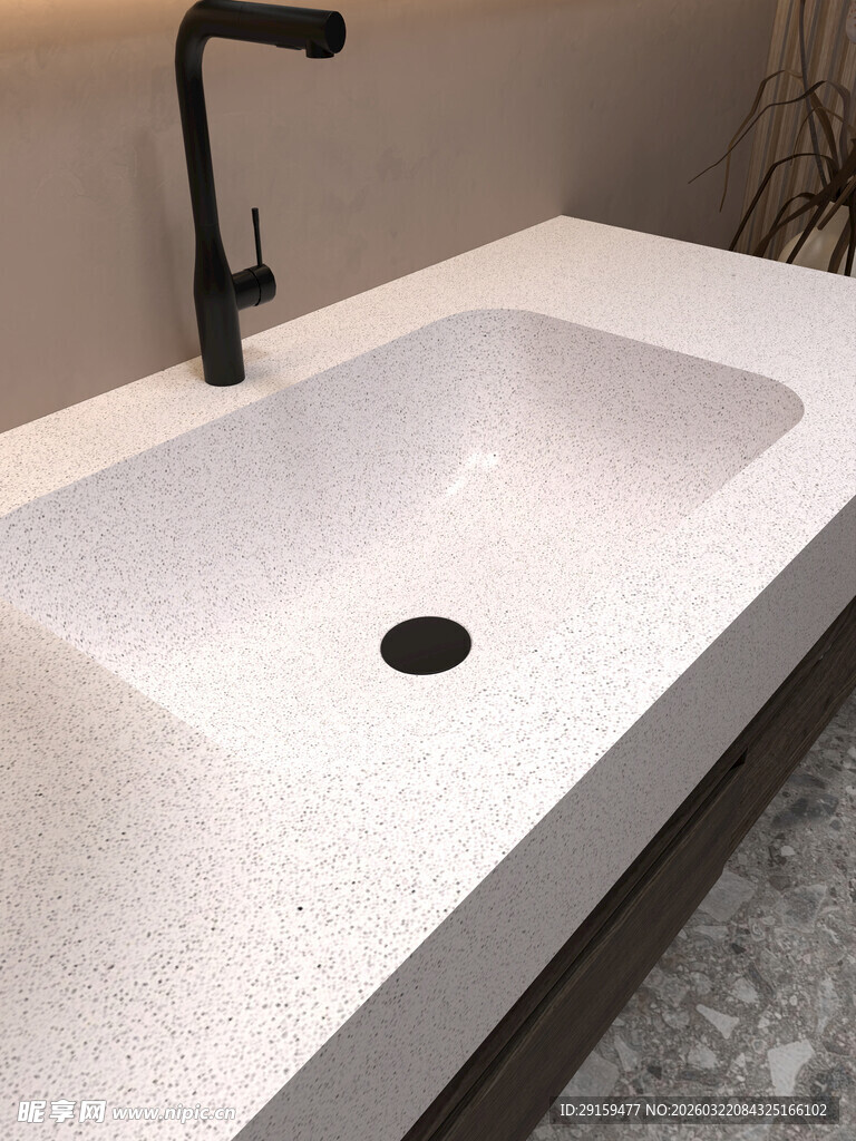 简约白色洗手盆