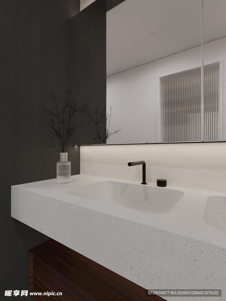 现代简约风格洗手台设计