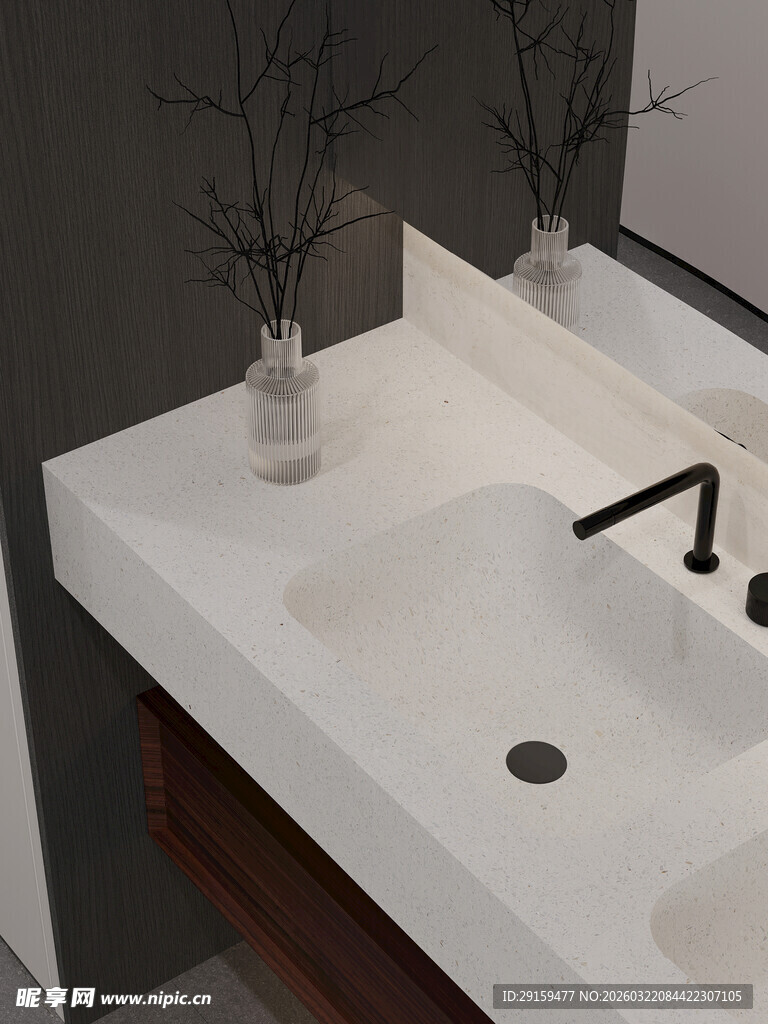 现代简约风格洗手台设计