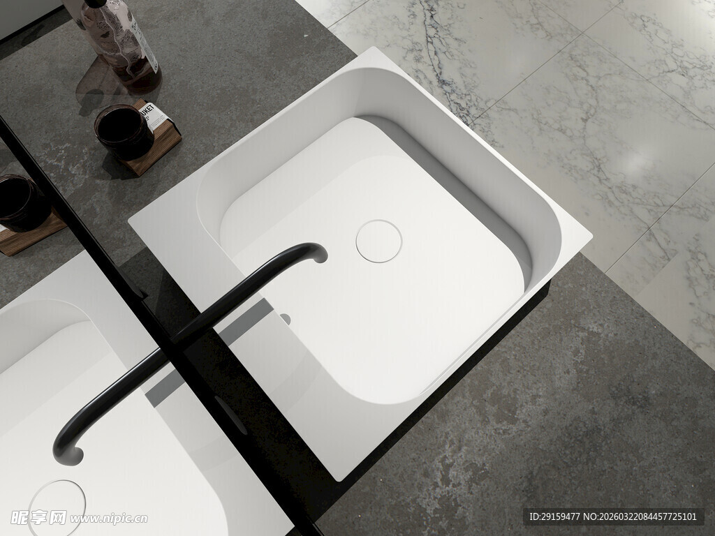 现代简约风格洗手台