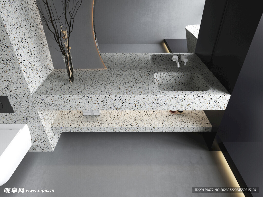 现代简约风浴室洗手台