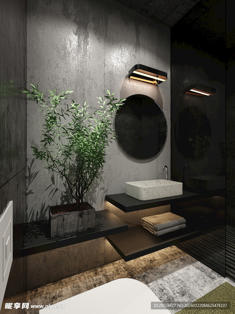 现代简约风室内绿植装饰