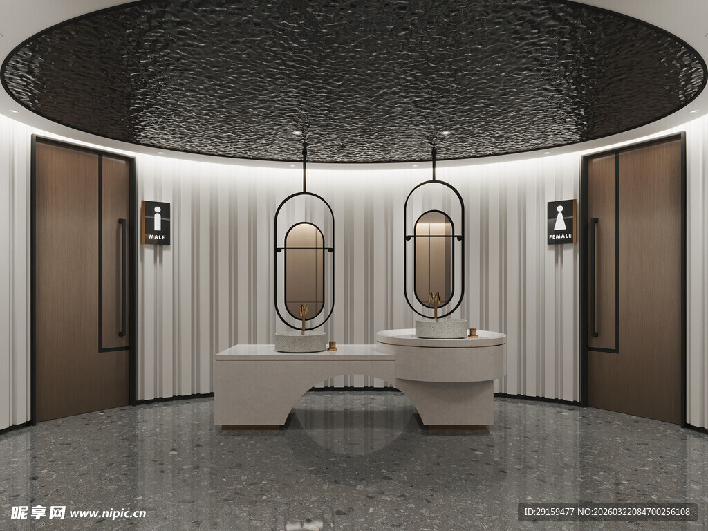 现代简约风格豪华浴室空间