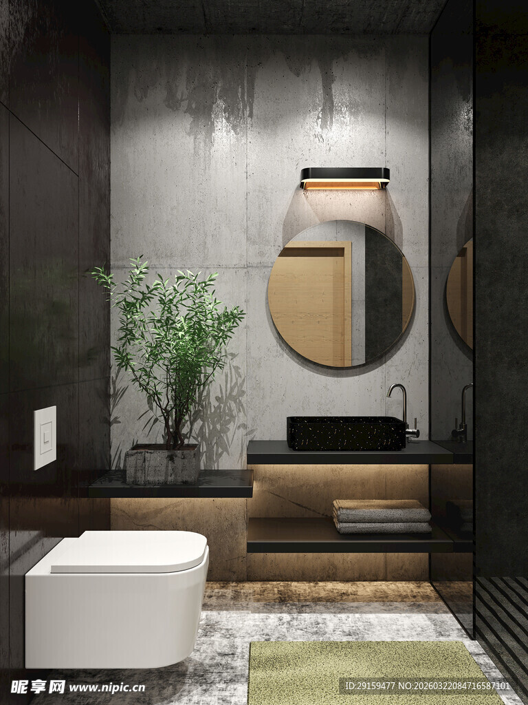 现代简约风卫生间设计