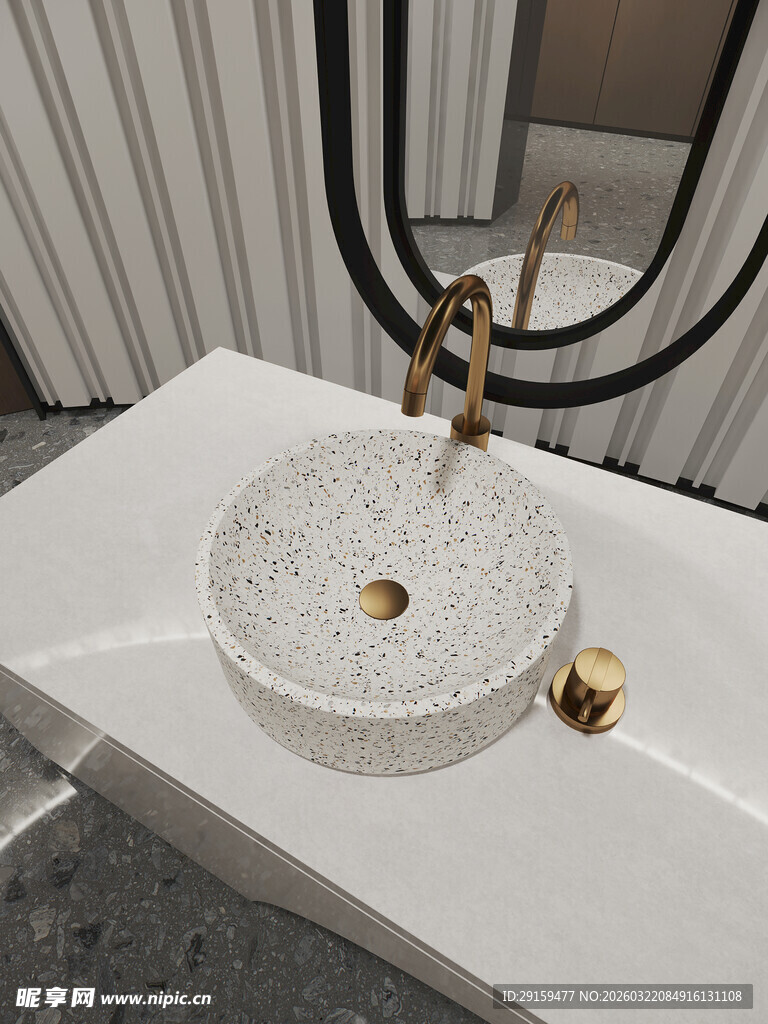 现代简约风格洗手盆设计
