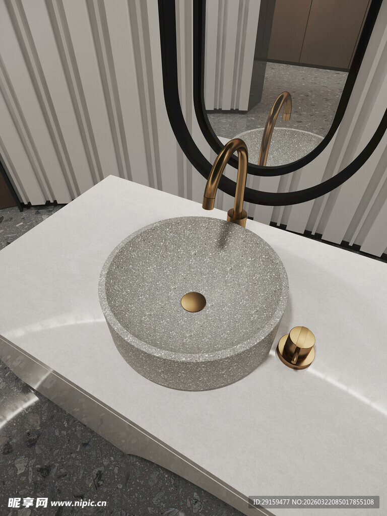 现代简约风格洗手盆设计