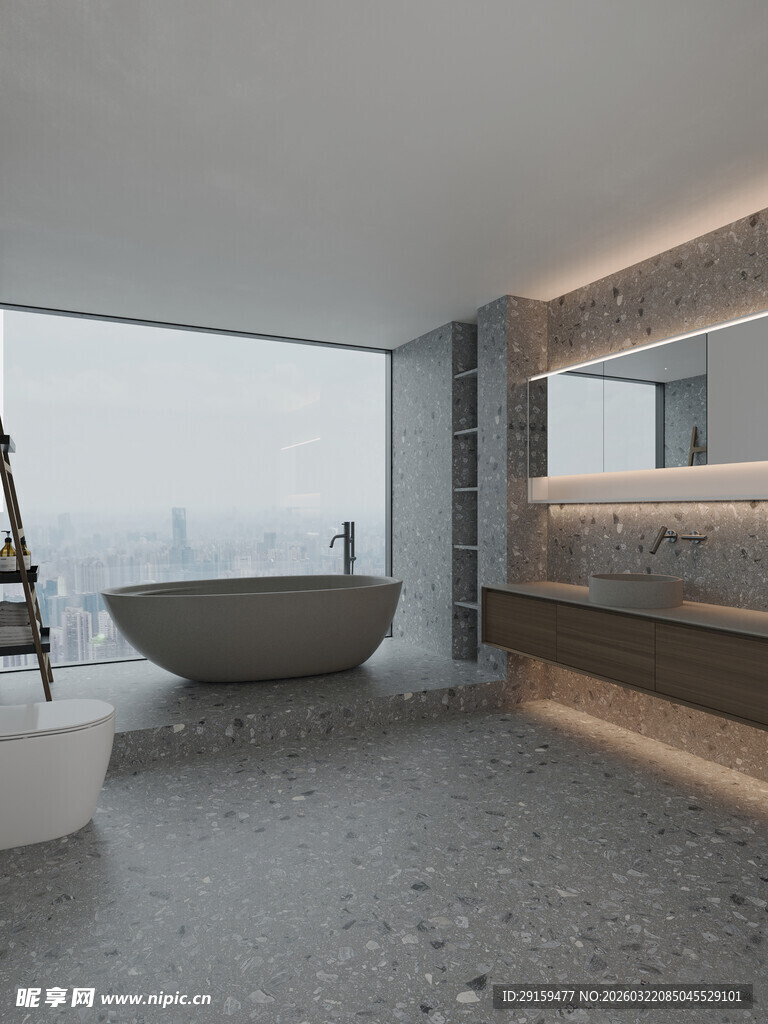 现代简约风豪华浴室空间