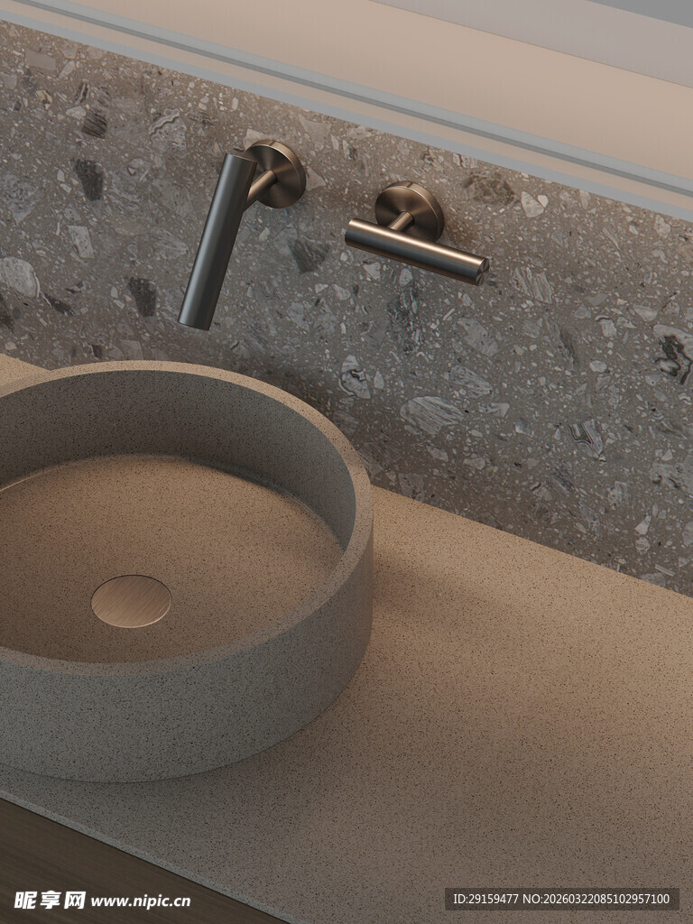 现代简约洗手盆设计