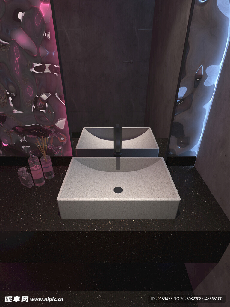 现代简约风格洗手台