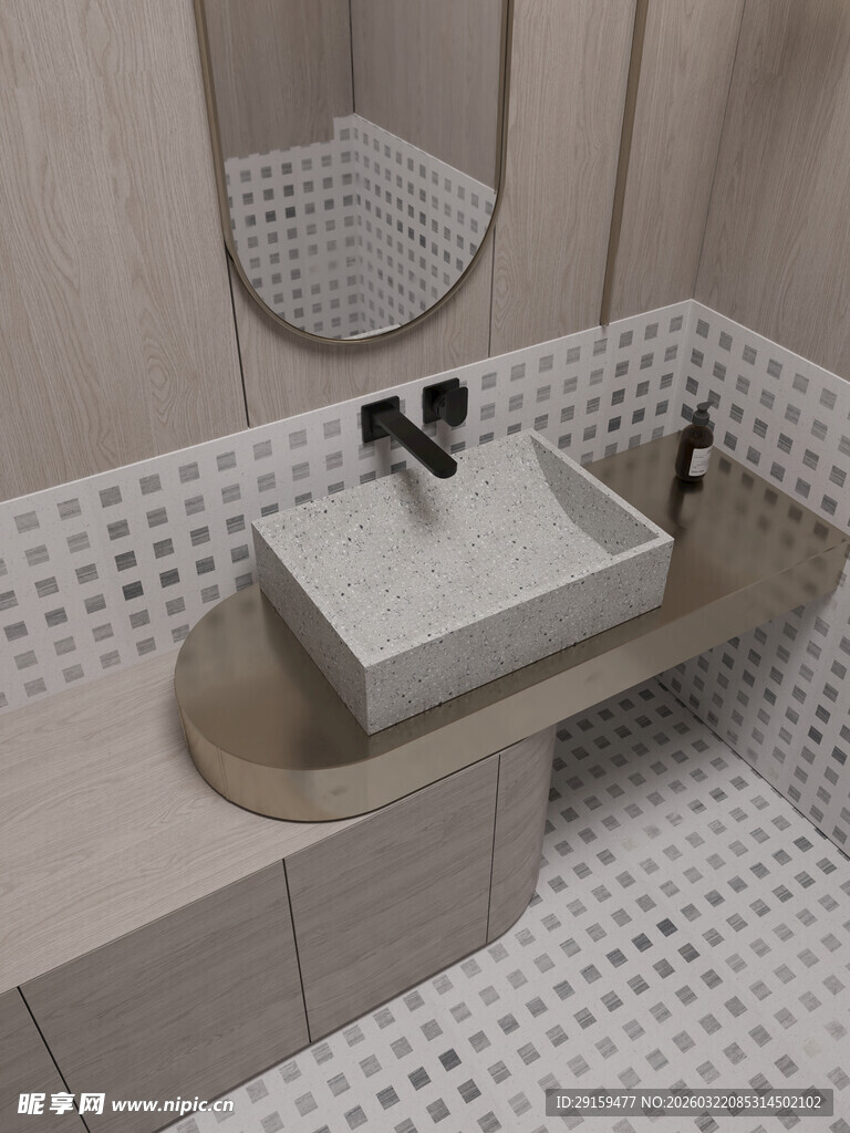 现代简约风洗手台设计