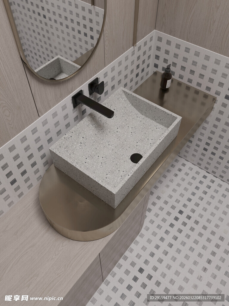 现代简约风洗手台设计