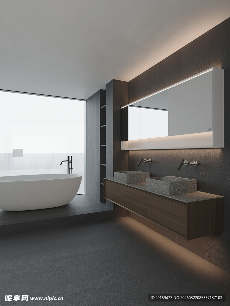 现代简约风格豪华浴室设计