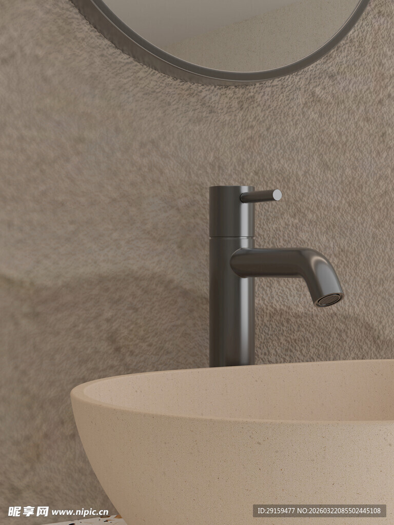 现代简约洗手盆水龙头设计