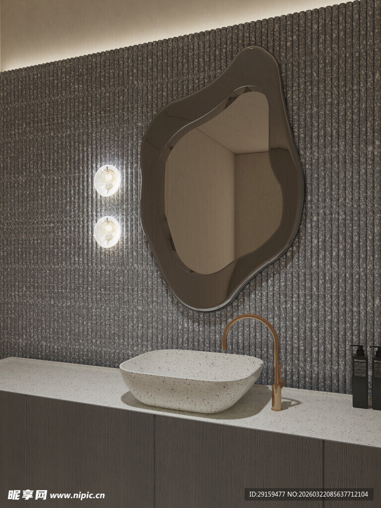 现代简约风格浴室洗手台