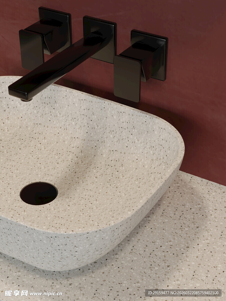 现代简约风格壁挂式洗手盆