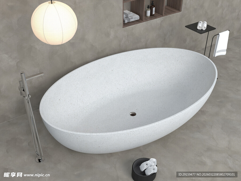 现代简约风独立式浴缸