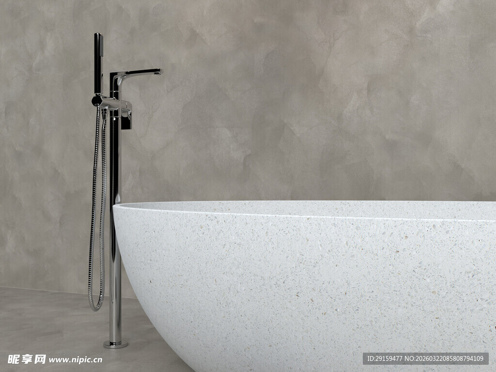 现代简约风格独立式浴缸