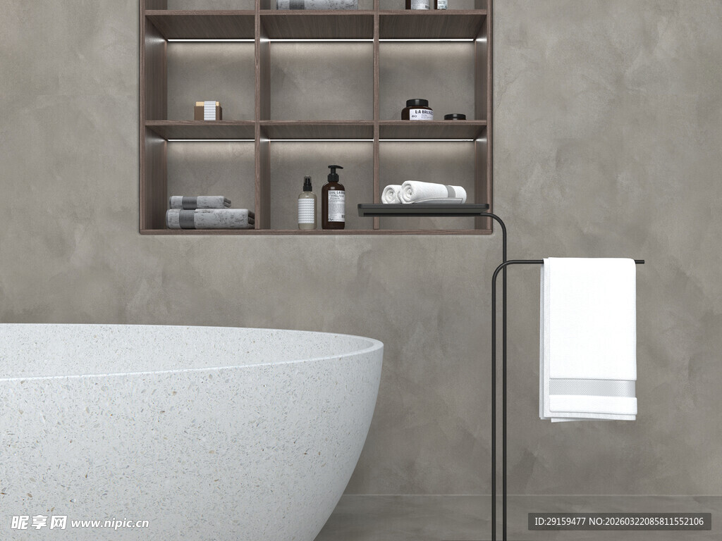 现代简约风浴室置物架