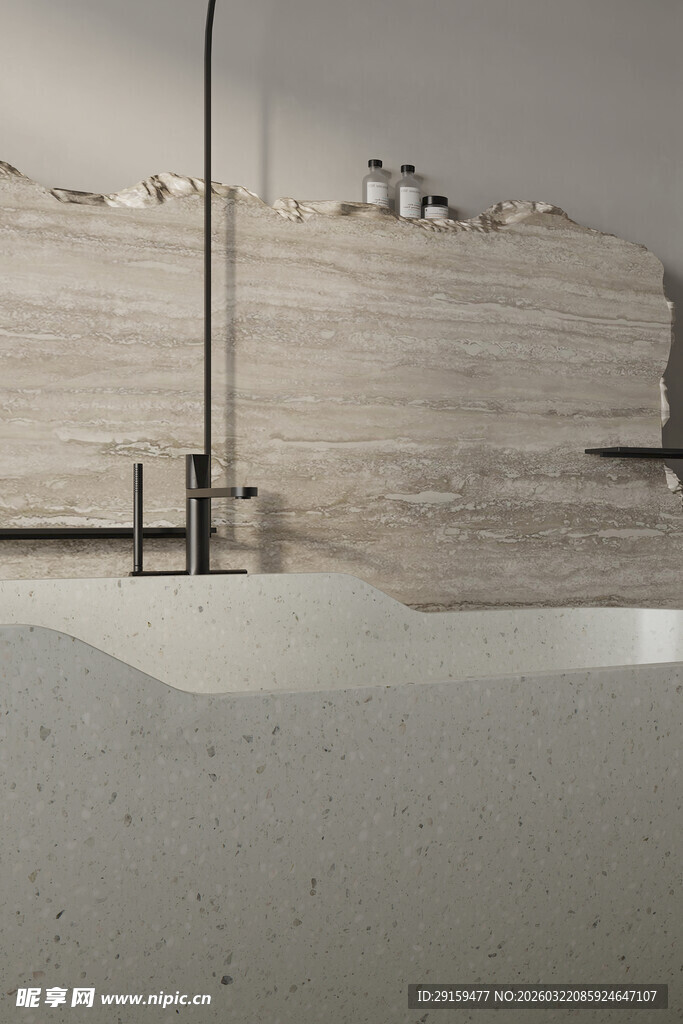 现代极简风户外空间场景