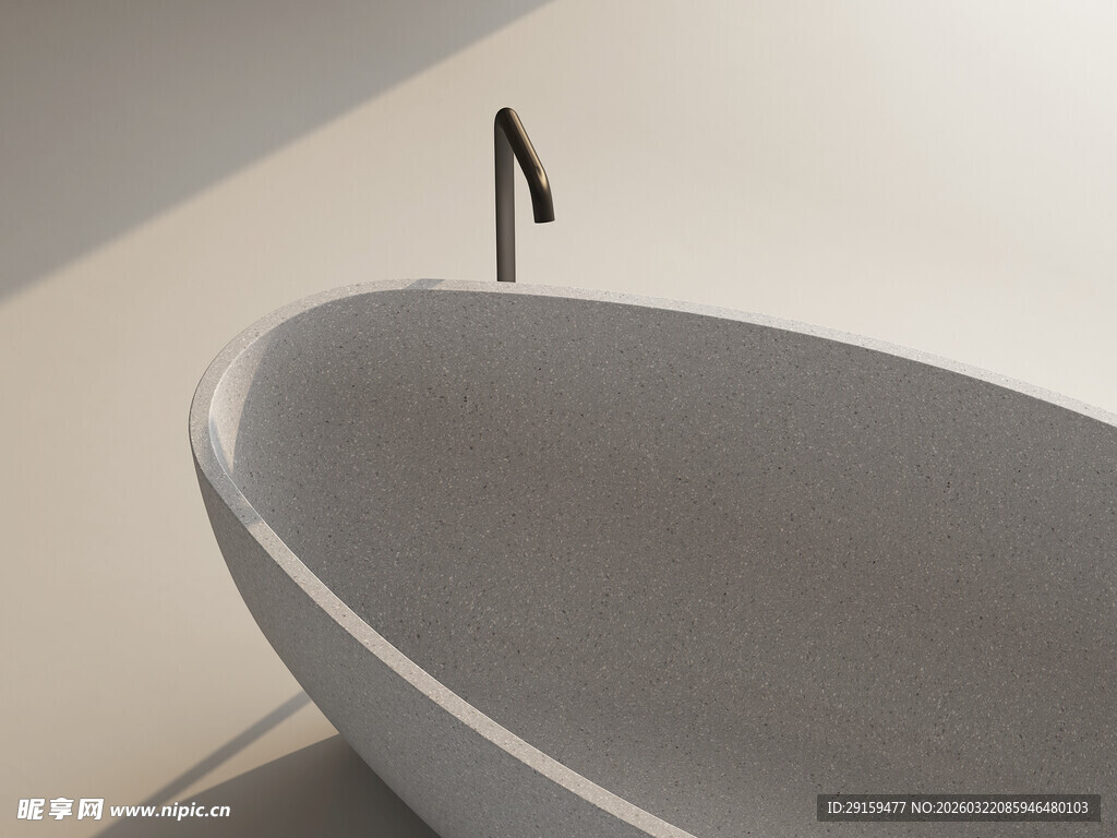 现代简约风格独立式浴缸