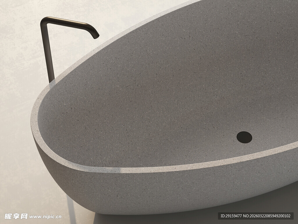 现代简约风格独立式浴缸