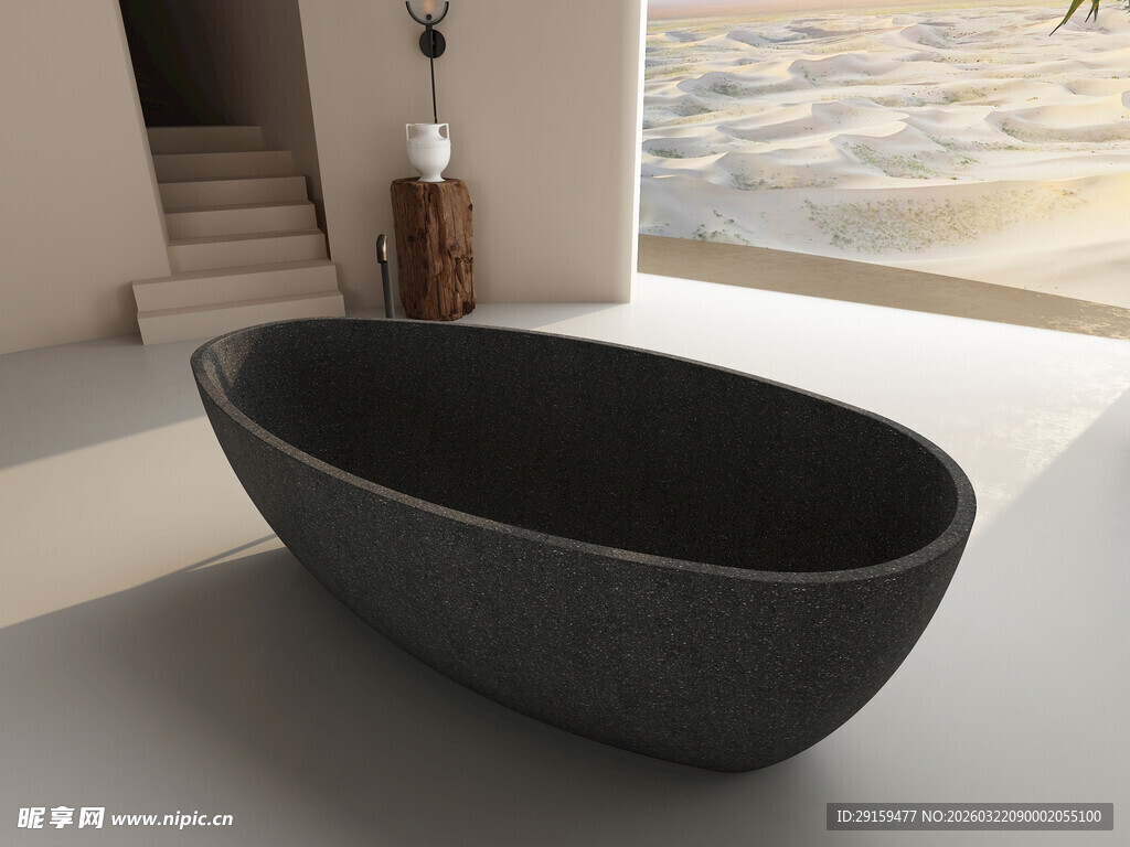 现代简约风格独立式浴缸