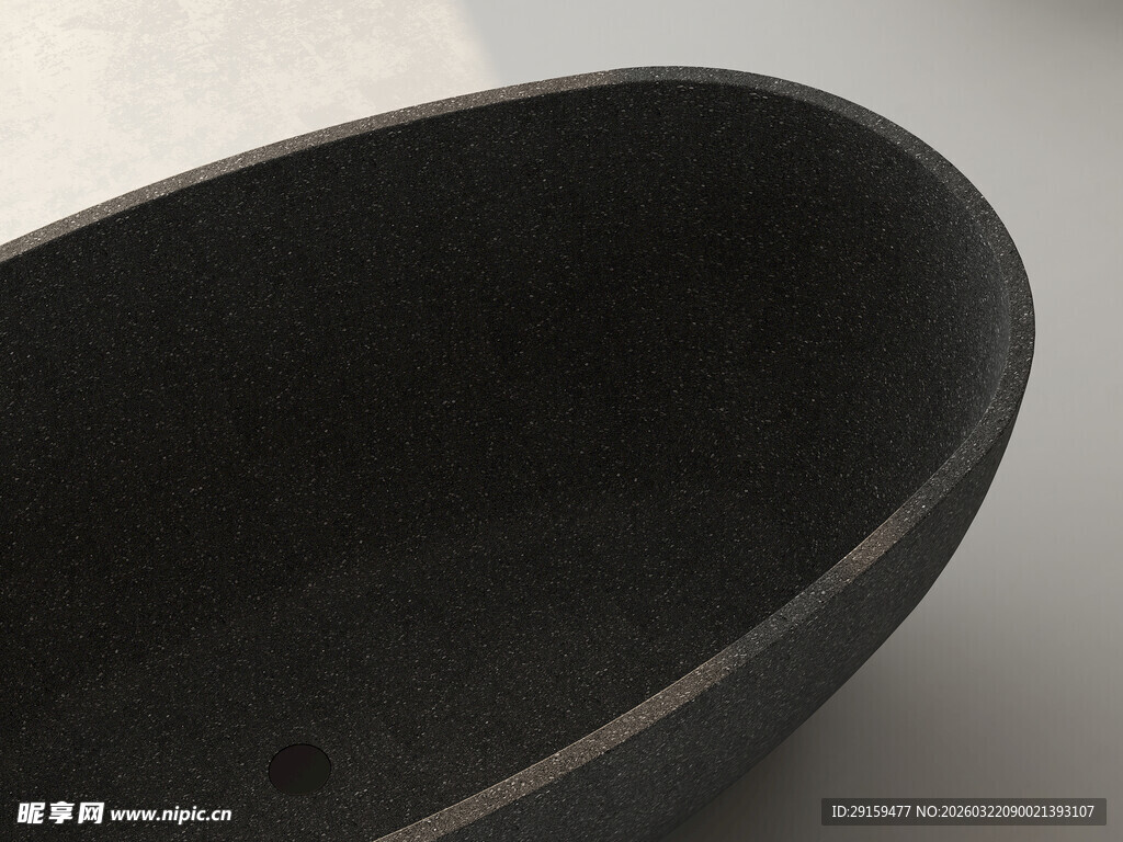 黑色椭圆陶瓷碗