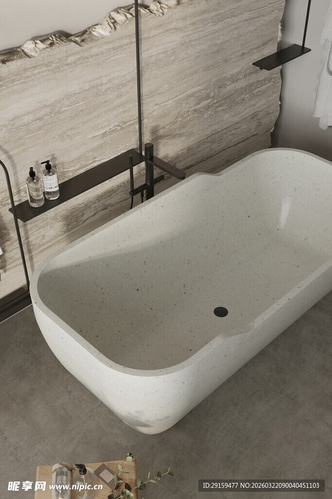 现代简约风格独立式浴缸