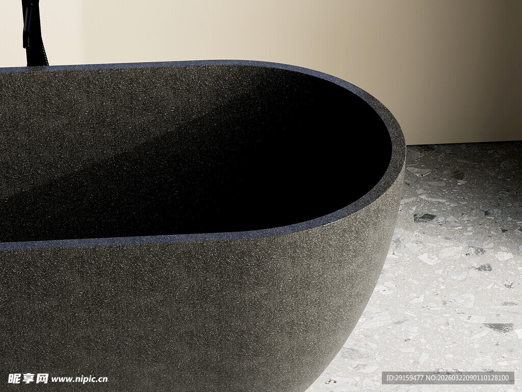 现代简约风灰色陶瓷洗手盆