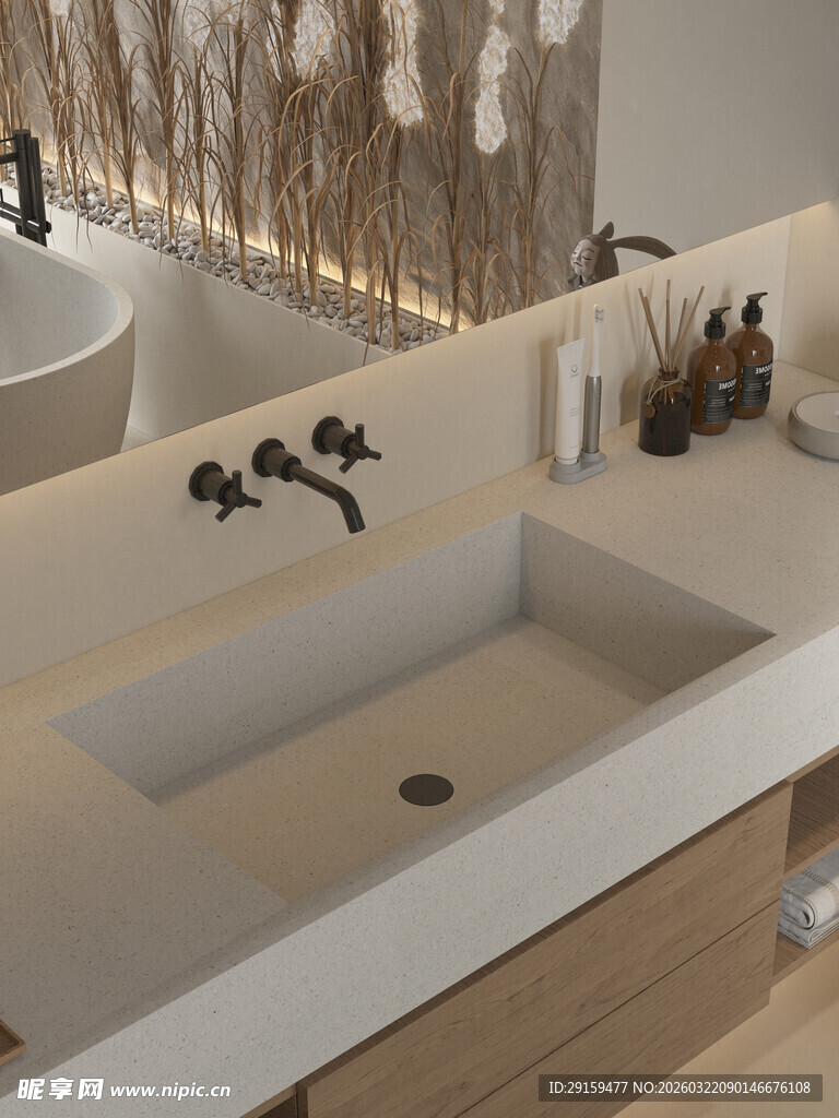 现代简约风格洗手台设计