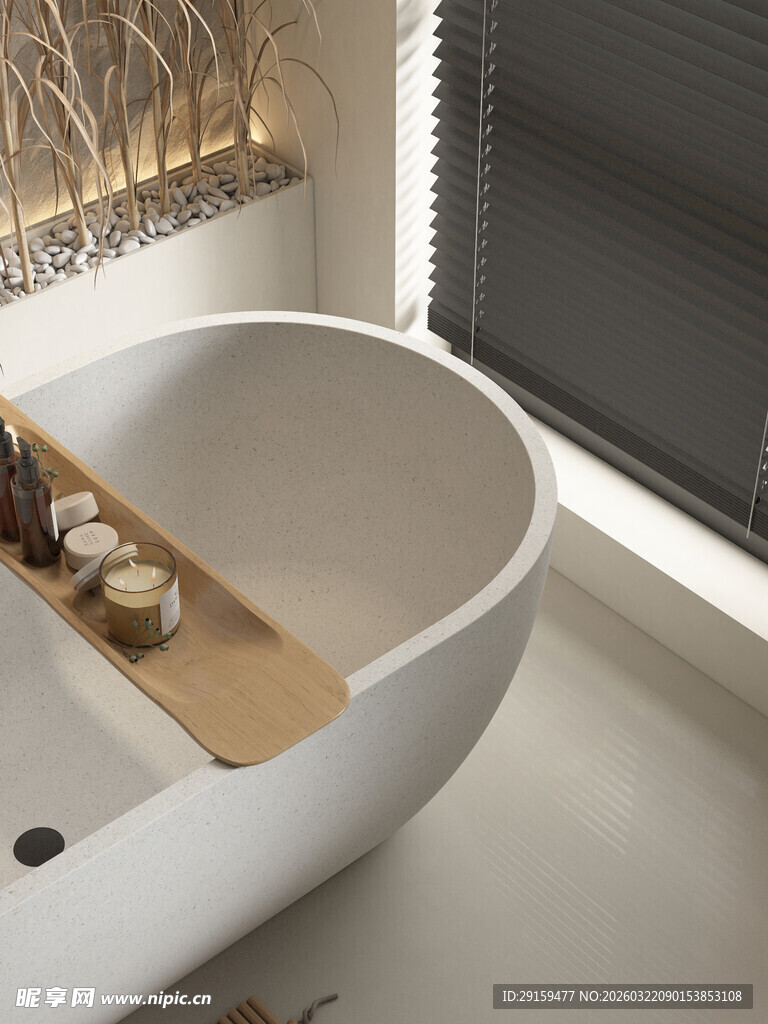现代简约风格浴缸设计