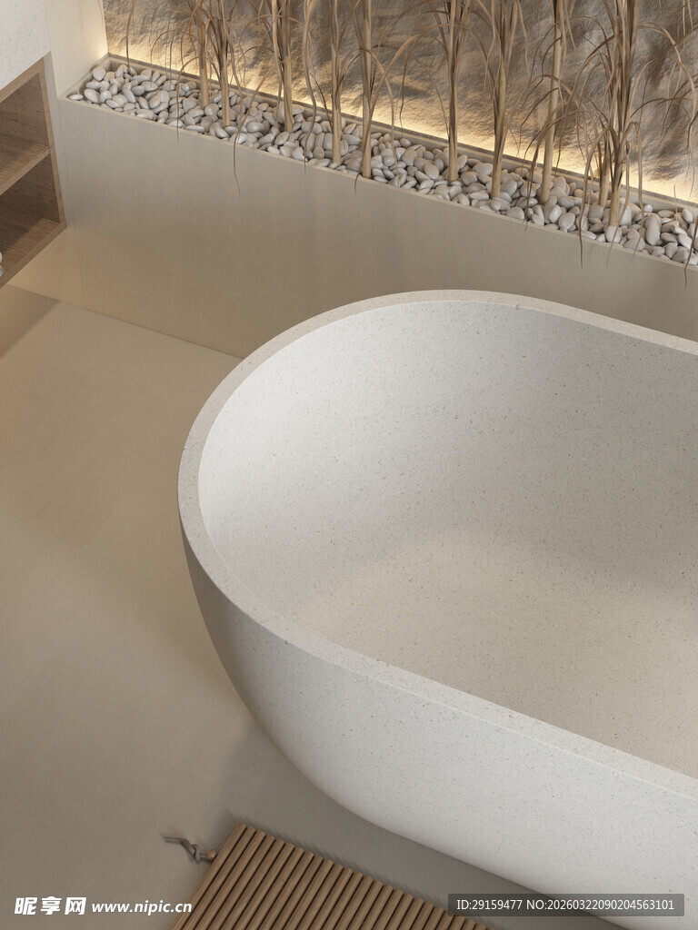 现代简约风格独立式浴缸
