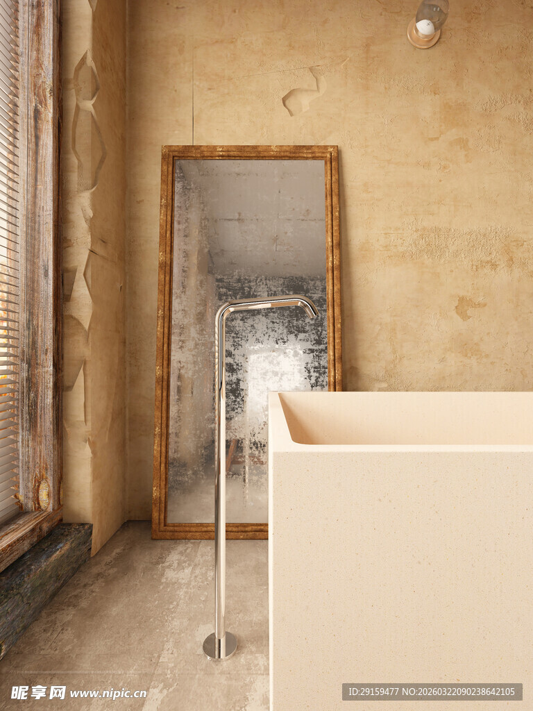 复古风室内破旧空间一角